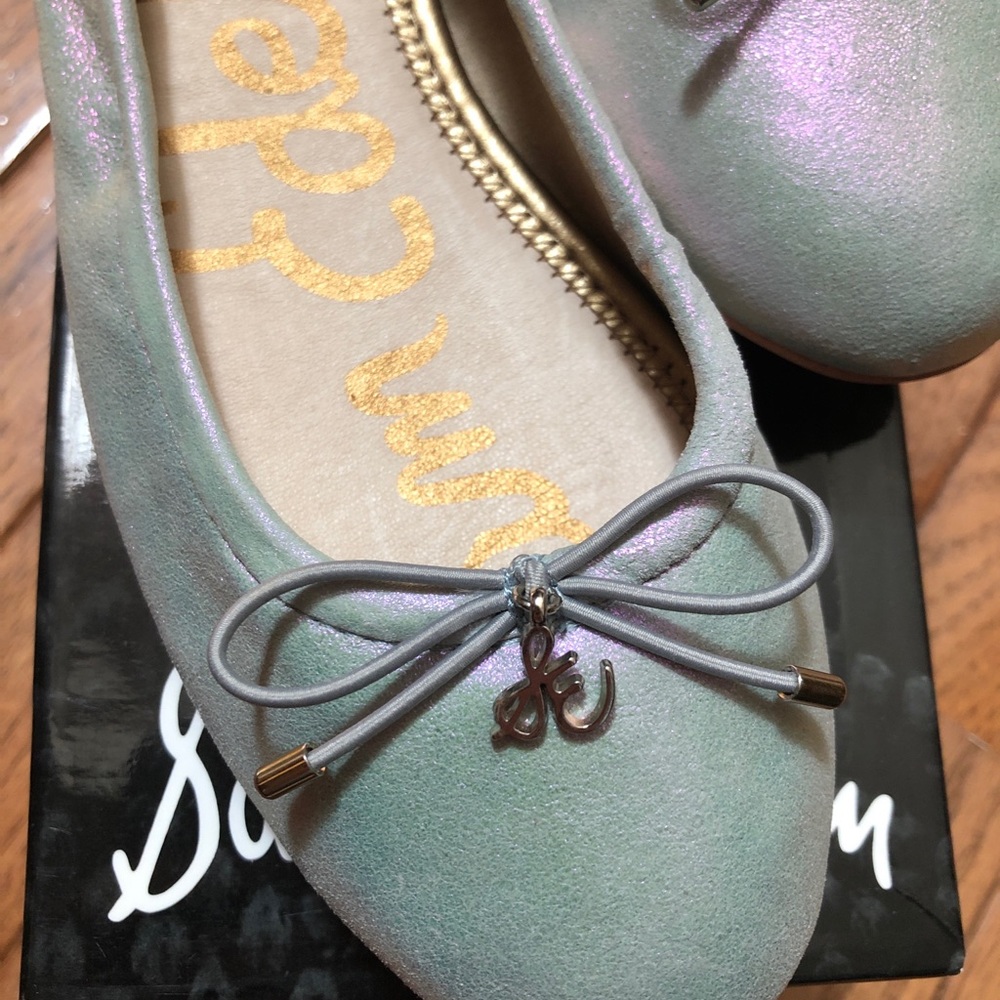 New Size 6.5 Sam Edelman Felicia Leather Flats - Picture 7 of 8